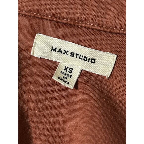 Max Studio Solid-Hued Biker Jacket - /Pink - XS - Picture 3 of 6